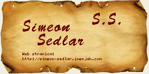Simeon Sedlar vizit kartica